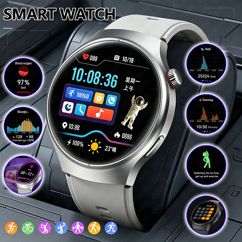 Smartwatch M Active - 2026 남성용 스마트워치 멀티스포츠 모드 수면