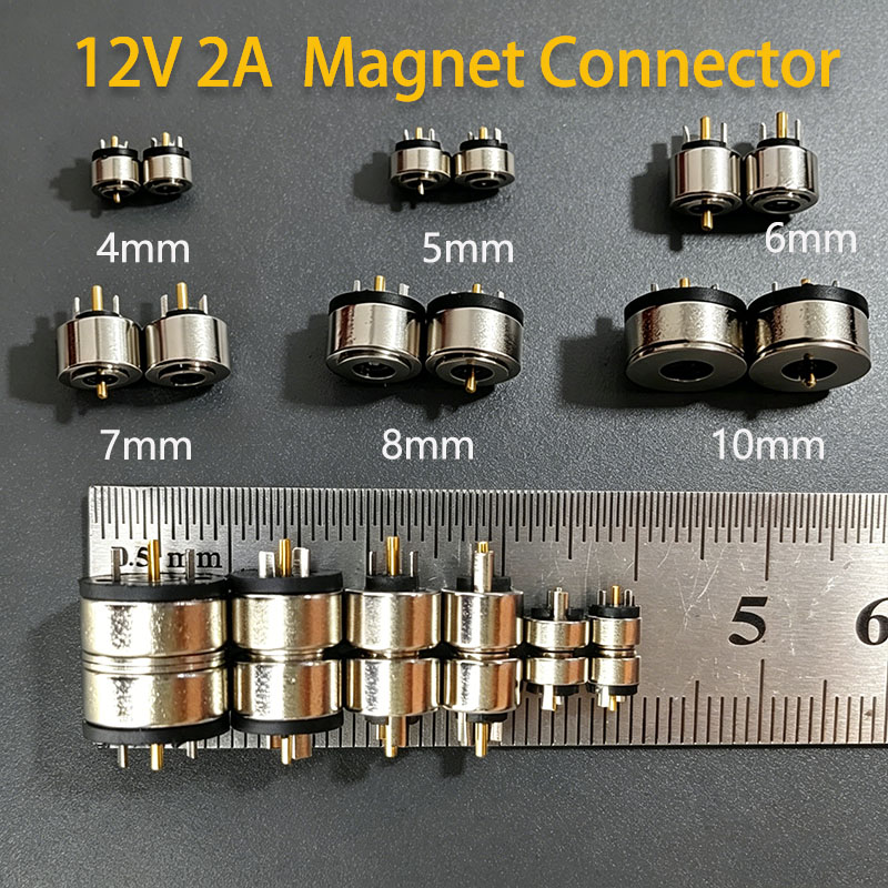 Garmin Smartwatch Accessories - 5/6/7/8/10mm 원형 자기식 2핀 남성 및