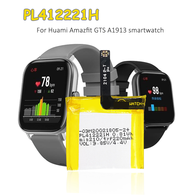 Smartwatch A1914 - PL412221H 배터리 220mAh 3.85V 교체용 리튬이온
