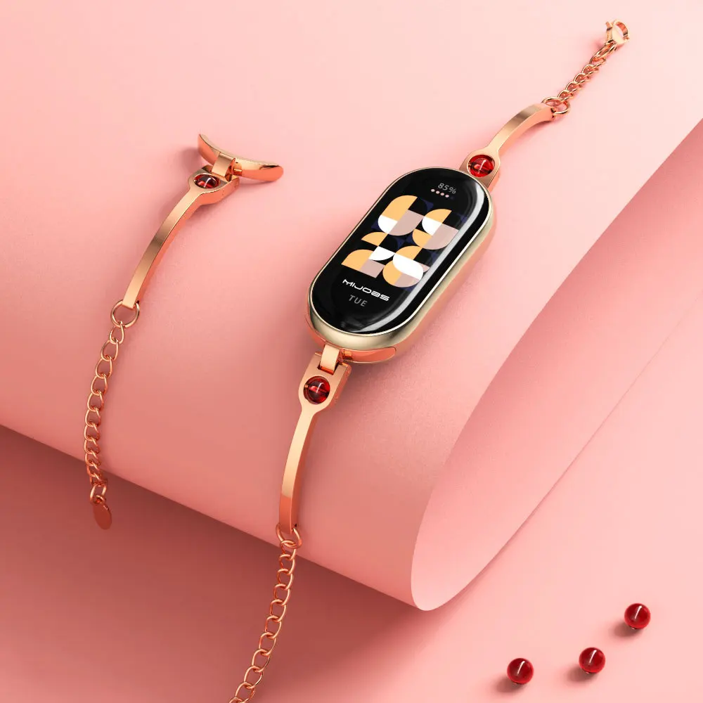 Smartwatch Watch Accessories For Women - Xiaomi Mi Band 8용 스테인레스 스틸
