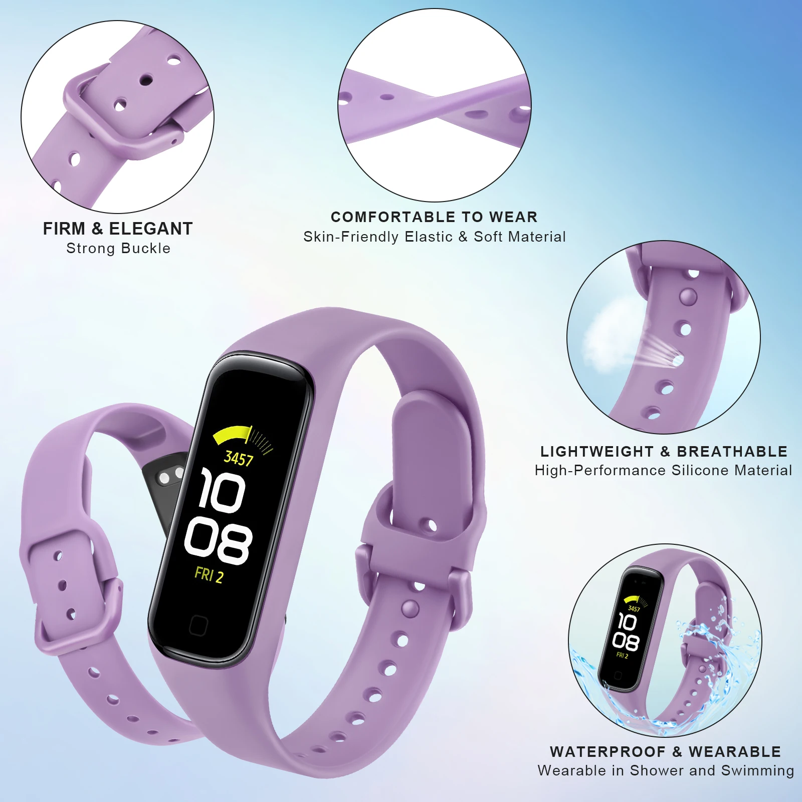 삼성 갤럭시 맞는 2 밴드 팔찌 교체 팔찌에 대한 부드 - Silicone Band Replacement 리뷰 및 가격