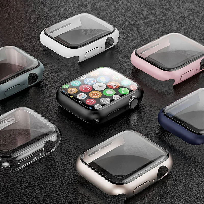 강화유리+커버 애플워치 케이스 45mm 44mm 42m - Apple Smartwatch Accessories 리뷰 및 가격