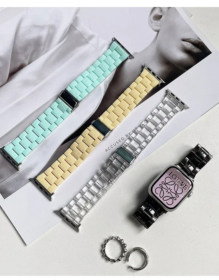 시계 스트랩 + 케이스 + 유리 apple 시계 밴드  - Smartwatch Watch Accessories For Women 리뷰 및 가격
