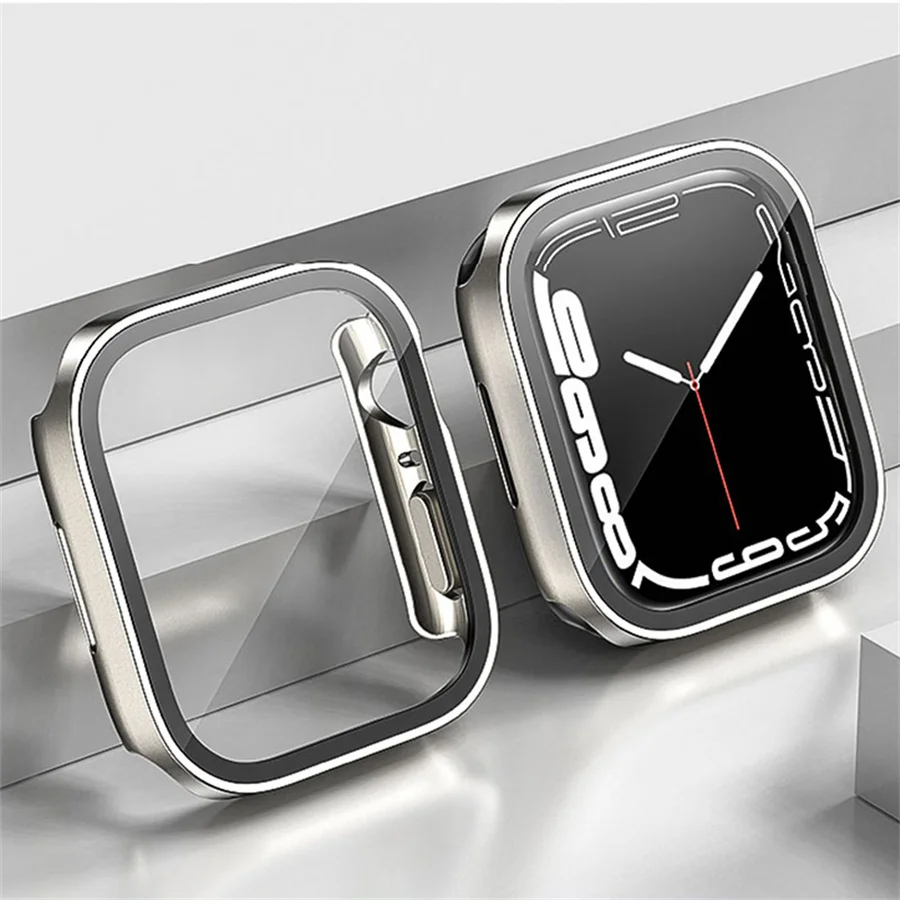Apple Watch 케이스 시리즈 용 유리 + 커버  - Smartwatch Watch Accessories For Women 리뷰 및 가격