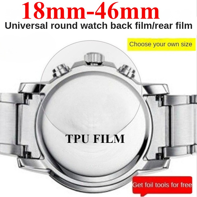 3PCS 라운드 시계 뒷면 보호 필름 18mm-46mm - Smartwatch Accessories Inside 리뷰 및 가격