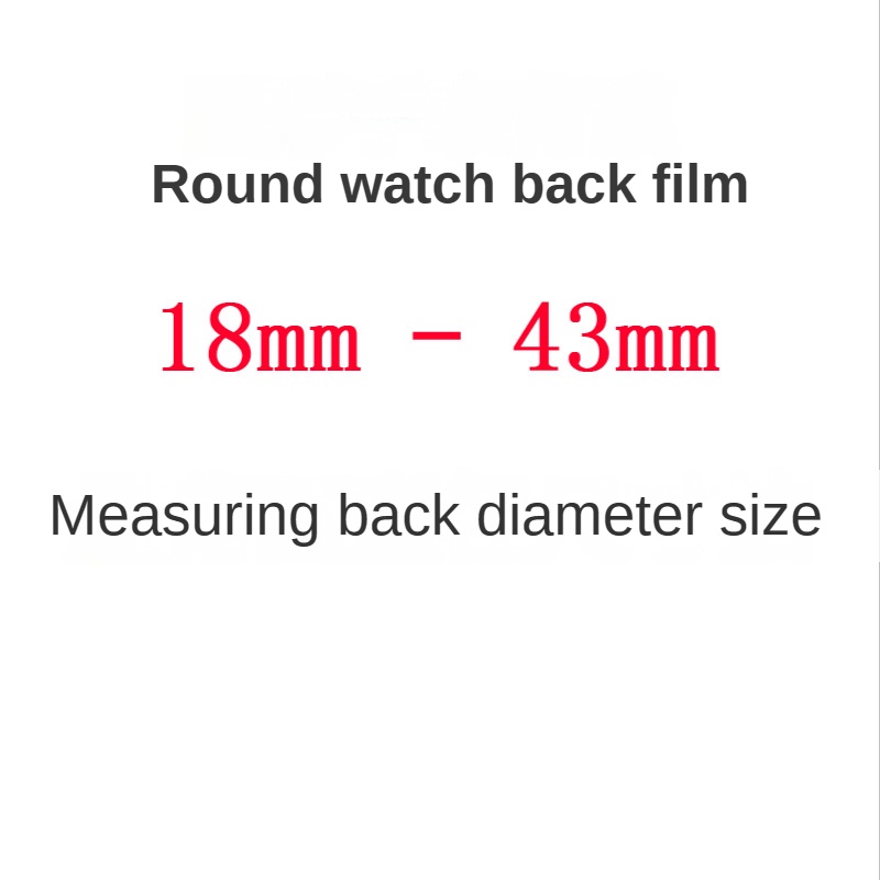 3PCS 라운드 시계 뒷면 보호 필름 18mm-46mm - Smartwatch Accessories Inside 리뷰 및 가격