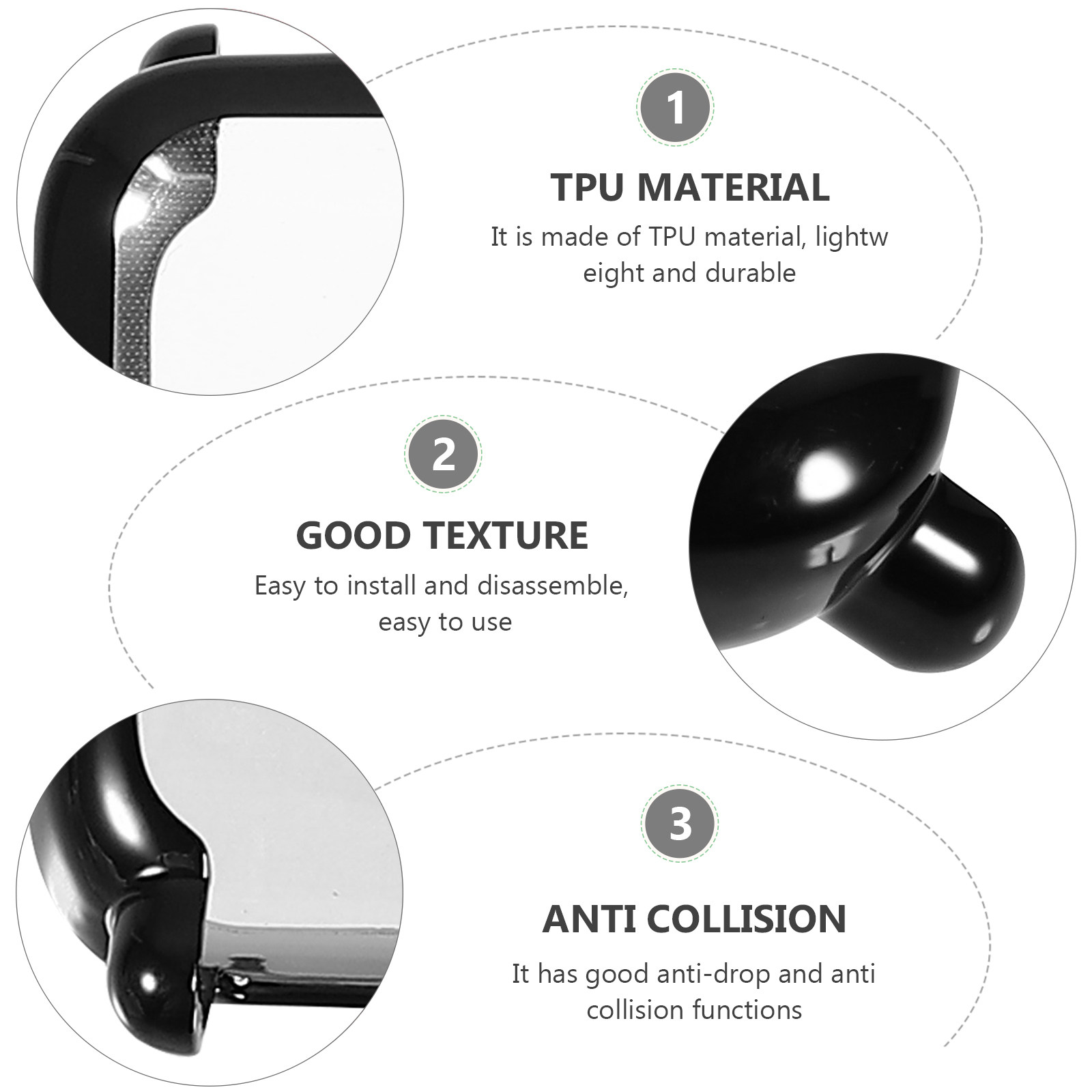 3Pcs Tpu 시계 쉘 보호 장식 스크래치 방지 쉬운 - Smartwatch Case 리뷰 및 가격