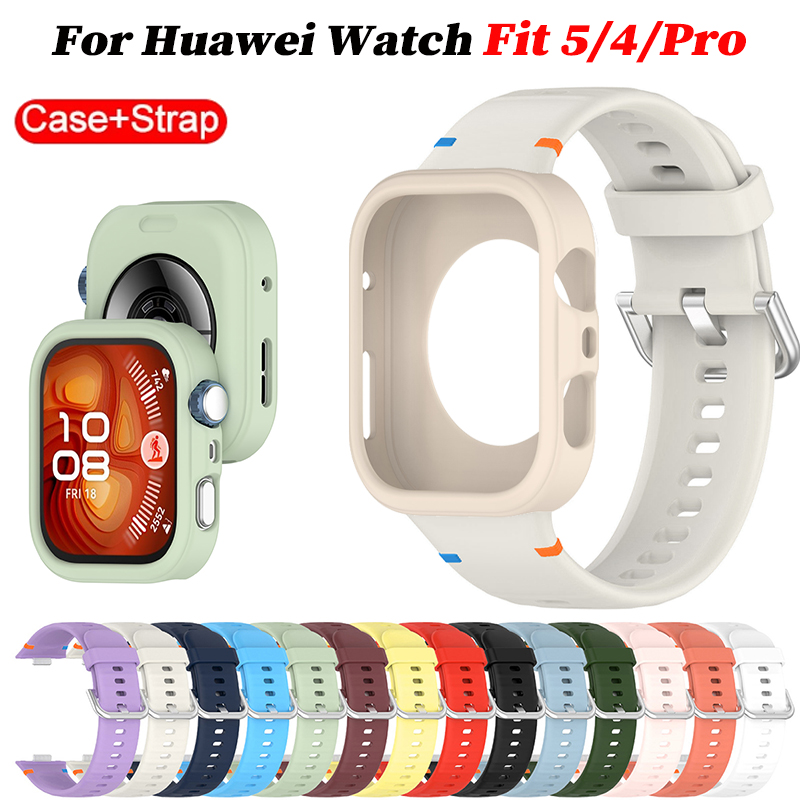 화웨이 워치 핏 5프로 5용 소프트 케이스+실리콘 스트 - Silicone Band Replacement 리뷰 및 가격