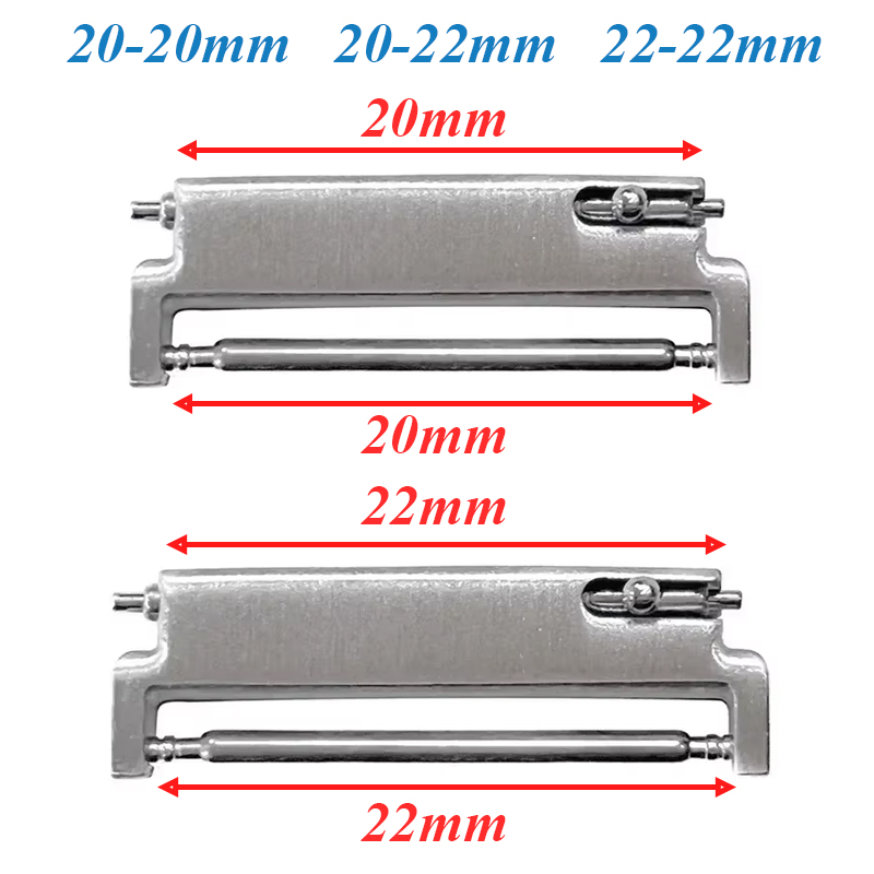 2pcs 시계 밴드 어댑터 20mm ~ 20mm 22m - Watch Band Connector 리뷰 및 가격