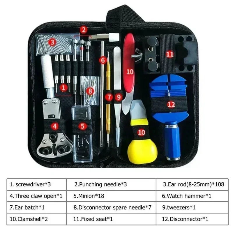 147피스 시계 수리 도구 세트 전문 시계 제작자 키트 - Tool Kit Strap Change 리뷰 및 가격