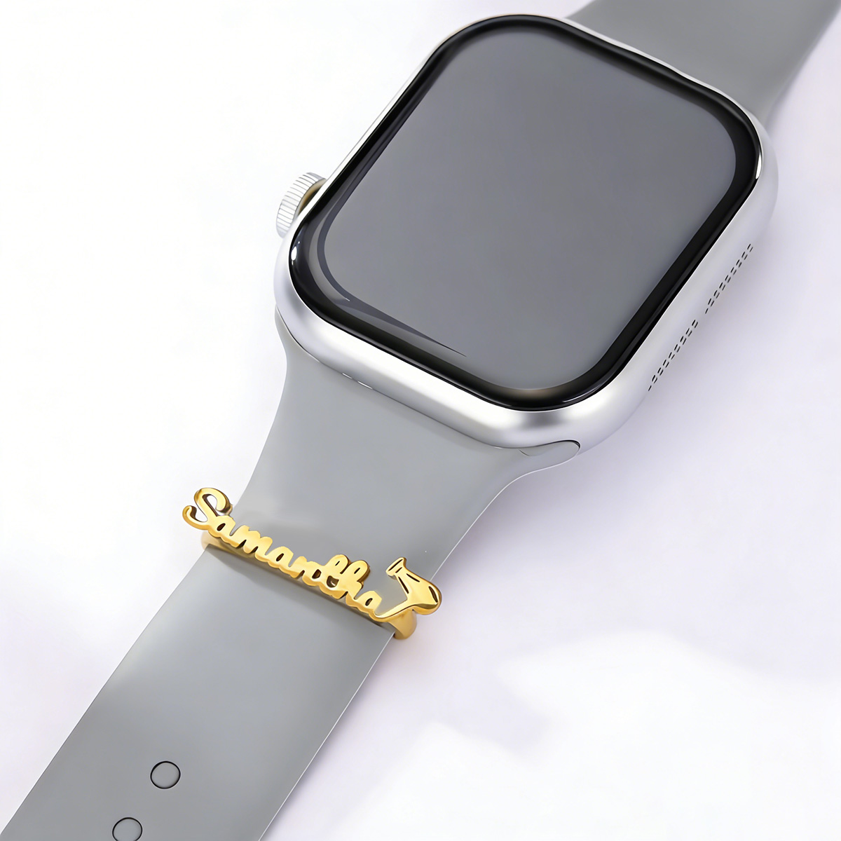 챈들러 맞춤형 이름 금속 참 장식 링 시계줄 헤어드라이 - Smart Watch Accessories 리뷰 및 가격