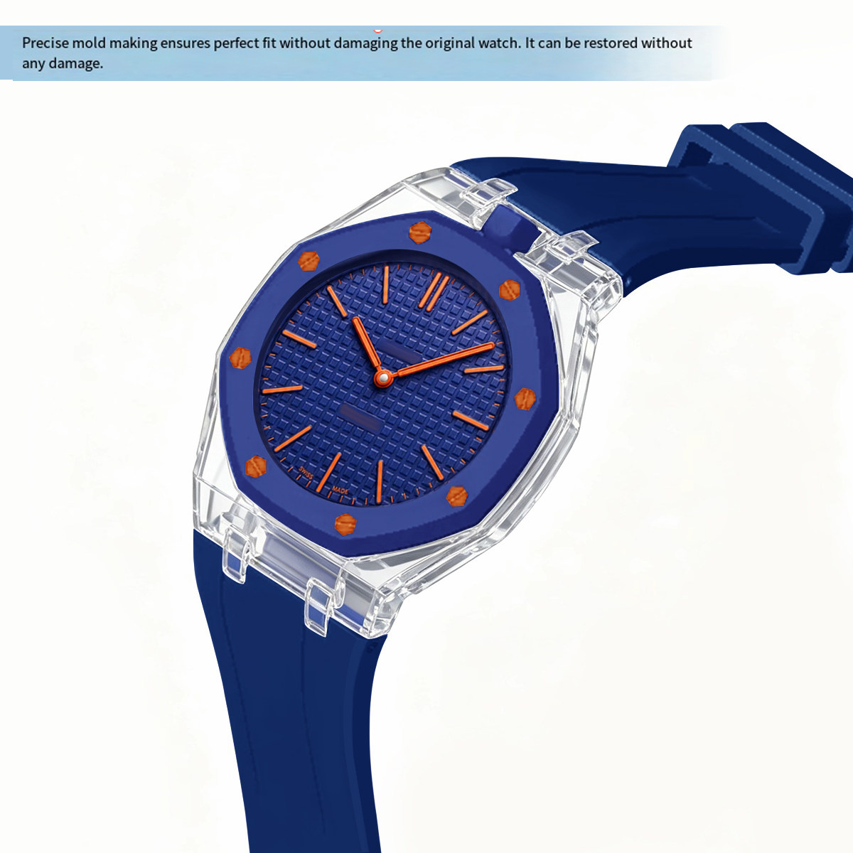 AP Swatch Co 브랜드의 수정된 투명 케이스 + - Silicone Band Replacement 리뷰 및 가격