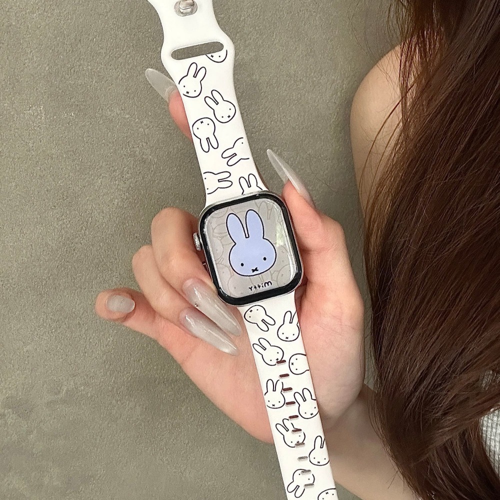 귀여운 미피 토끼 만화 캐릭터 시계줄 애플워치 시리즈  - Apple Smartwatch Accessories 리뷰 및 가격
