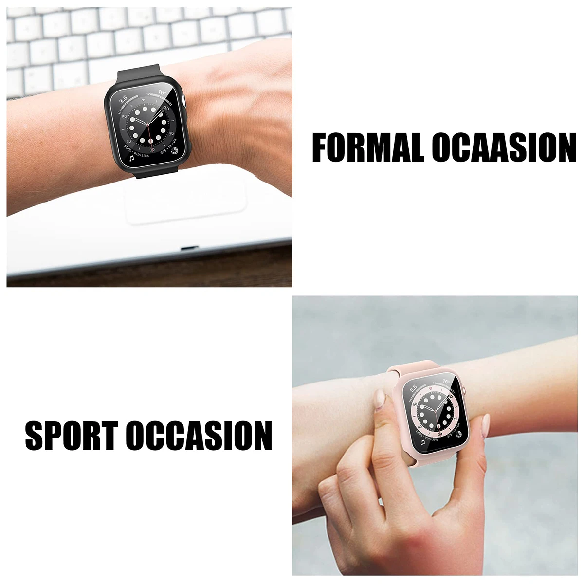 애플 워치 케이스용 강화 유리 및 커버, 화면 보호대, - Apple Smartwatch Accessories 리뷰 및 가격