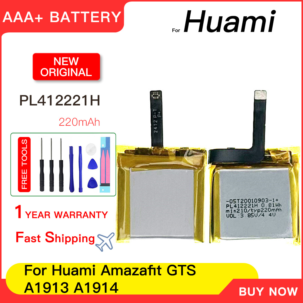 100% 정품 220mAh PL412221H Huami - Smartwatch A1914 리뷰 및 가격