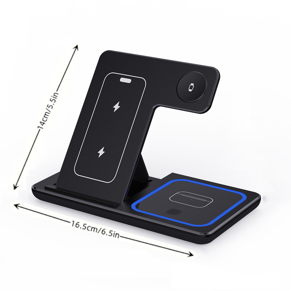 15W 3 in 1 무선 충전기 스탠드 패드 접이식 고 - Smartwatch X 리뷰 및 가격