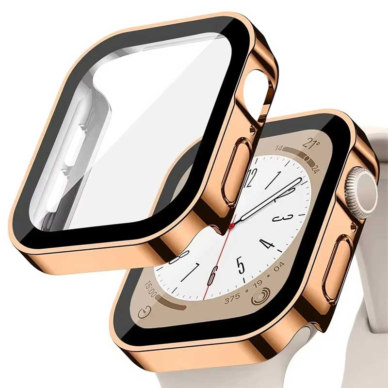 애플 워치 시리즈용 유리 및 커버 케이스, 스트레이트  - Smartwatch Watch Accessories For Women 리뷰 및 가격