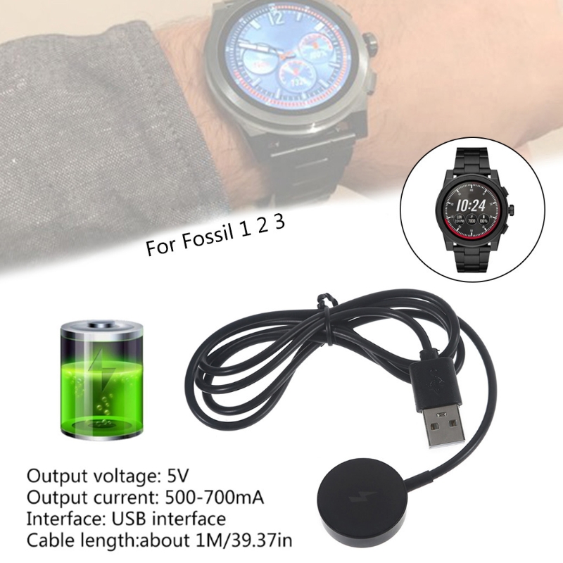 USB 시계 충전기 어댑터 스마트워치 충전 케이블 도크 - Fossil Smartwatch Accessories 리뷰 및 가격