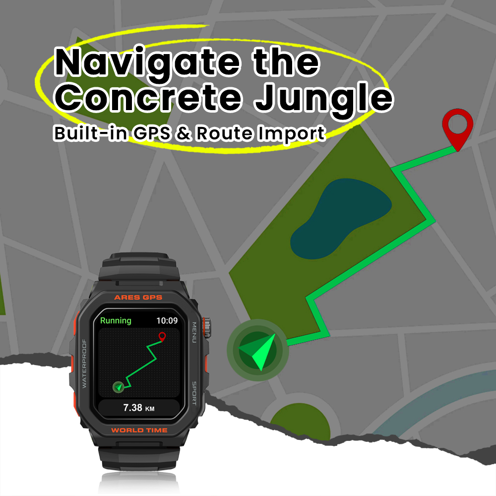 새로운 Zeblaze Ares GPS 스마트 시계 Al - Smartwatch X 리뷰 및 가격