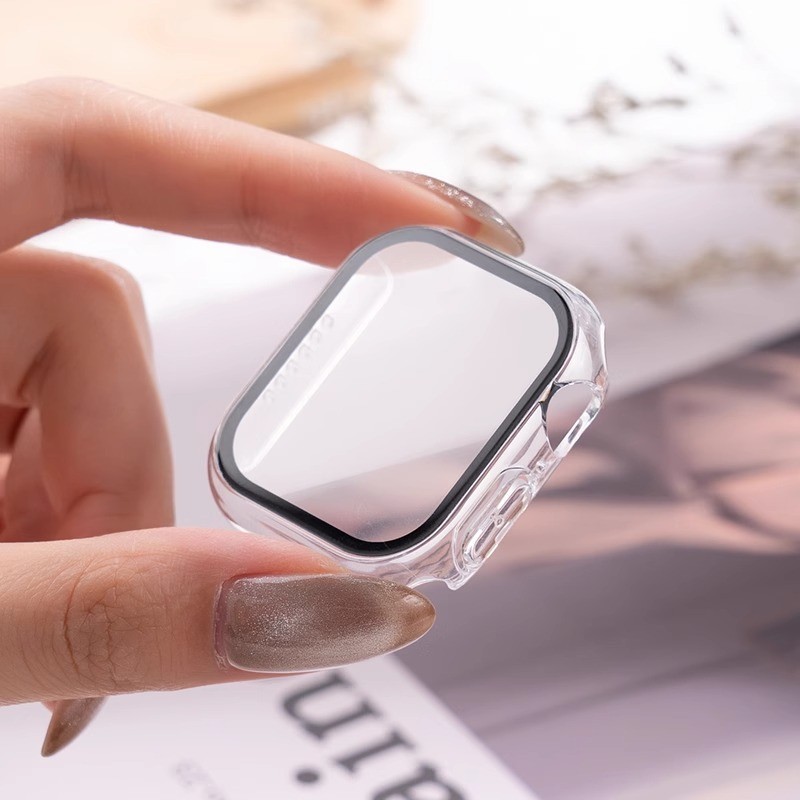 3 팩 유리 + 커버 Apple Watch 케이스 44 - Smartwatch Watch Accessories For Women 리뷰 및 가격