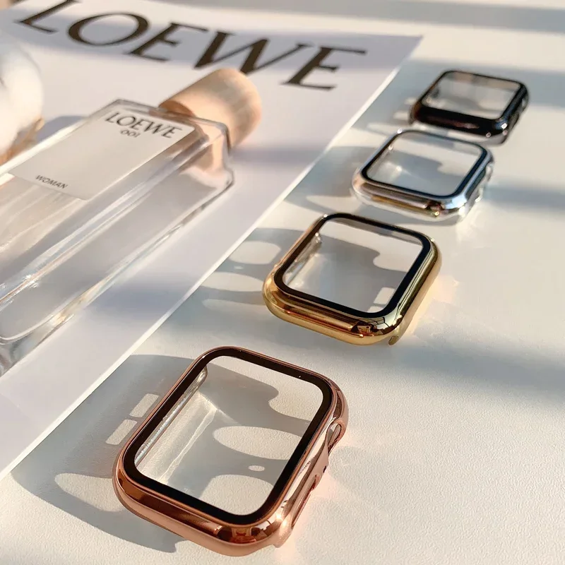 유리 + 케이스 Apple Watch 밴드 44mm 4 - Smartwatch Watch Accessories For Women 리뷰 및 가격