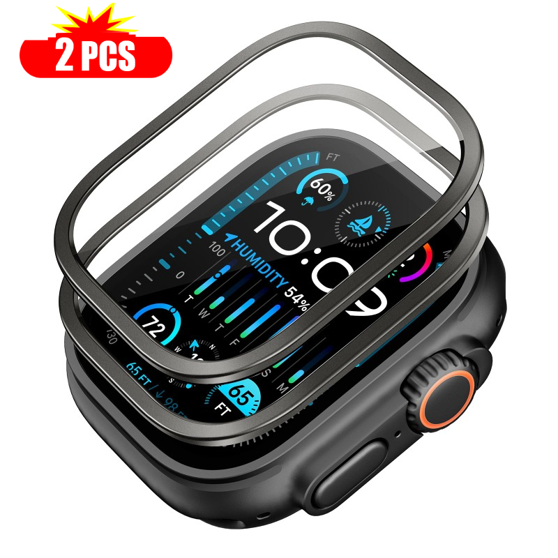 Apple Watch 용 2pcs 강화 유리 울트라 4 - Smartwatch Case 리뷰 및 가격